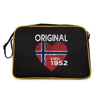 1952 original since 1952 norway flag - Retro Bag - black/gold - Back