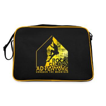 climb escalade sport climbing - Sac Retro - noir/or - Dos