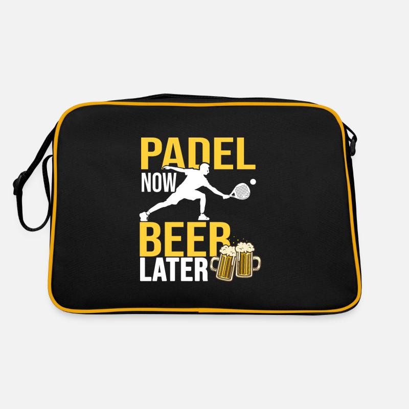 Padel now beer after padel and beer Sac Retro