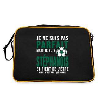 Saint étienne club football Club verts Stéphanois - Sac Retro - noir/or - Dos