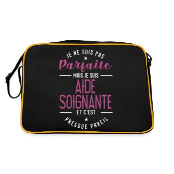 aide soignante parfaite cadeau aide soignante - Sac Retro - noir/or - Dos