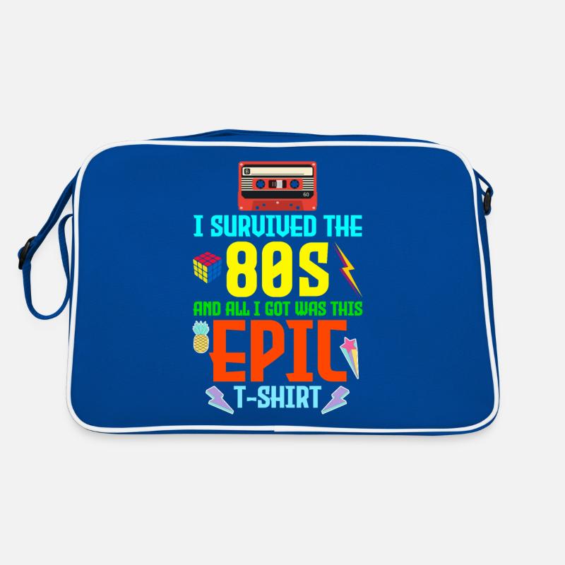 Retro Nostalgia Collage I Survived the '80s' Epic Retro Bag