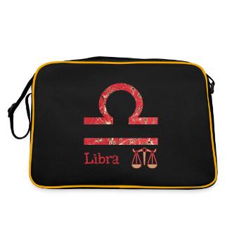 Zodiac sign Libra E 245 - Retro Bag - black/gold - Back