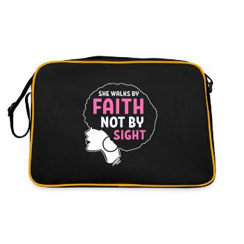 Afro Latina - Retro Tasche - Schwarz/Gold - Hinten