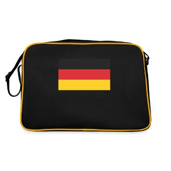 Germany Flag - Retro Bag - black/gold - Back