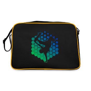 Skateboarder Homme Skateboarder Skateboard Skater - Sac Retro - noir/or - Dos