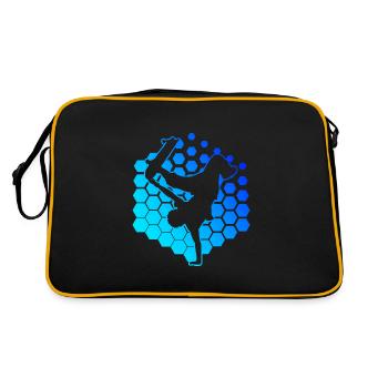 Skateboard Hommes Skateboarder Skateboarder Skater - Sac Retro - noir/or - Dos