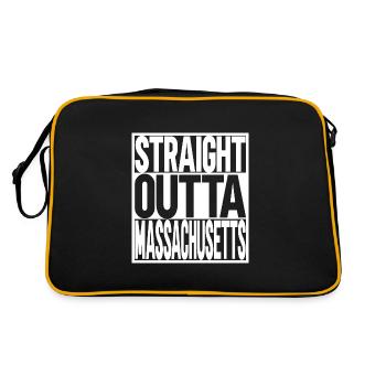 Massachusetts - Retro Bag - black/gold - Back