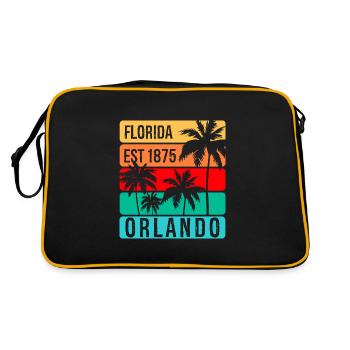 Orlando Florida - Retro Bag - black/gold - Back