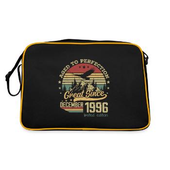 28 years old Aged to perfection born: December 1996 - Retro Bag - black/gold - Back