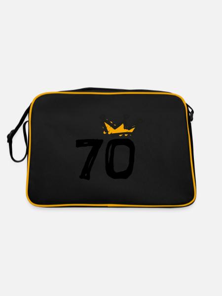 70e anniversaire Krone - Sac Retro - noir/or - Dos