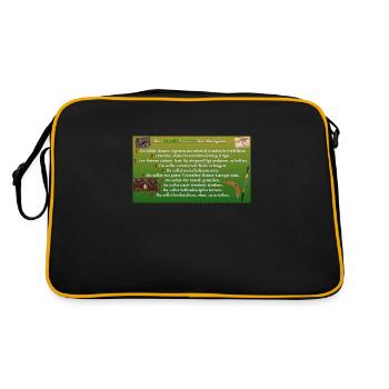 Aborigines-Gesetze - Retro Tasche - Schwarz/Gold - Hinten