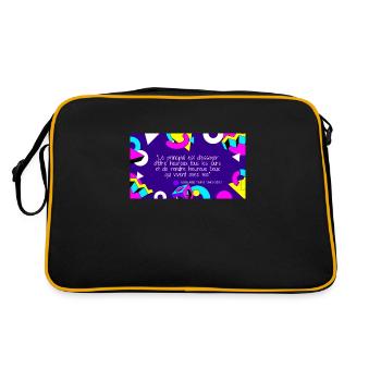 Bernard tapie 2 - Sac Retro - noir/or - Dos