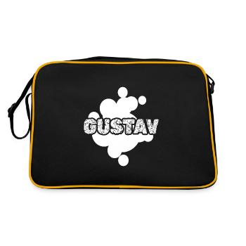 Cadeau pour Gustav - Sac Retro - noir/or - Dos