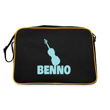 Benno as viola - Retro Bag - black/gold - Back