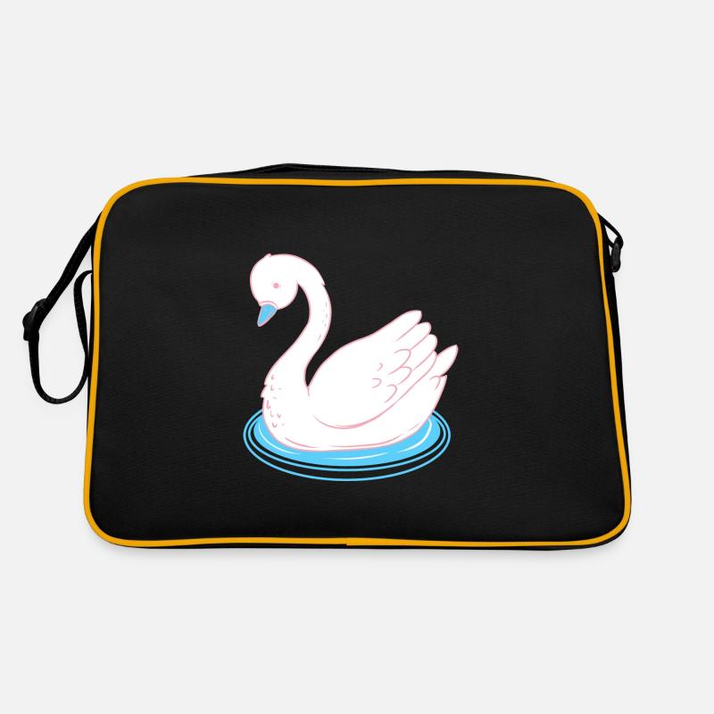 Trans Pride Schwan Retro Tasche