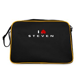 Je déteste Steven - Sac Retro - noir/or - Dos