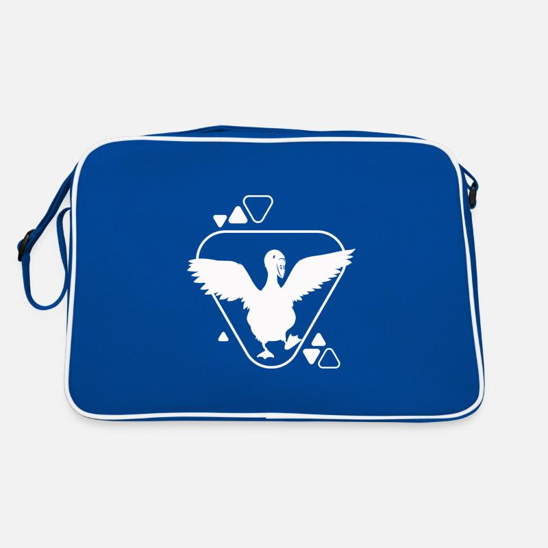 Schwan - Vogel Naturschutz Tierfreund Retro Tasche