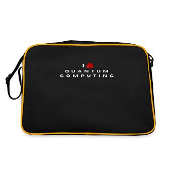I hate Quantum Computing - Retro Bag - black/gold - Back