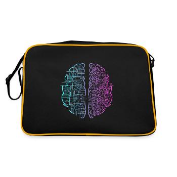 Left Brain Right Brain - Retro Bag - black/gold - Back