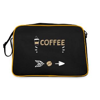 Coffee - Coffee - Retro Bag - black/gold - Back