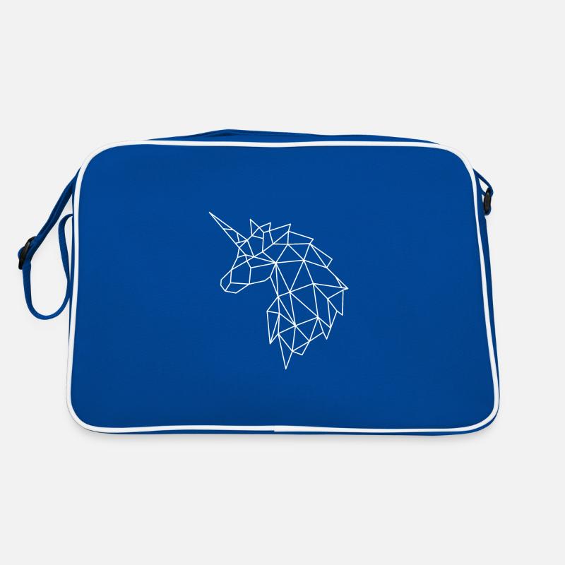 Geometric unicorn in polygon style Retro Bag