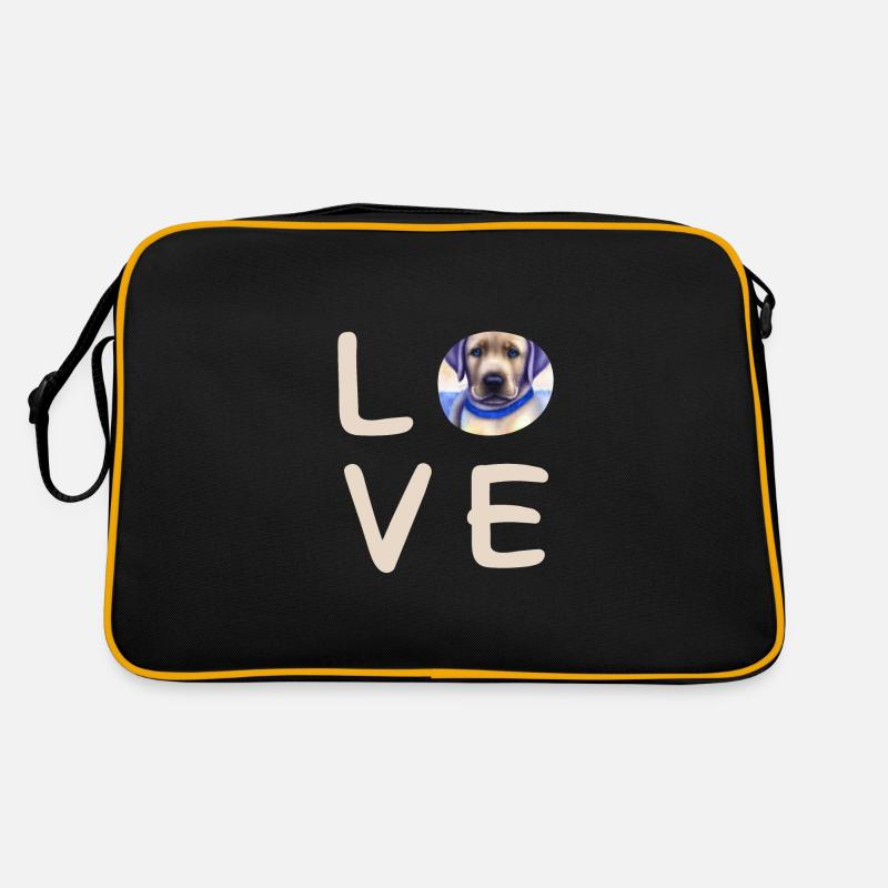 Love Labrador Retro Tasche