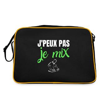 Je peux pas je mix humour DJ drôles musique - Sac Retro - noir/or - Dos