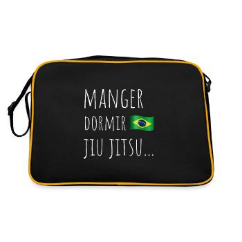 jiujitsu art martial - Sac Retro - noir/or - Dos