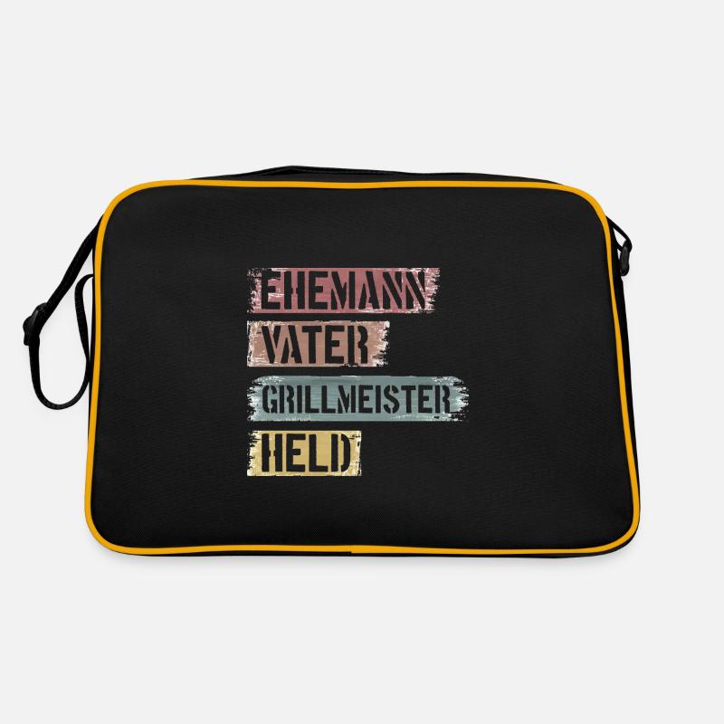 EHEMANN PAPA GRILLMEISTER HELD - Geschenkidee Retro Tasche