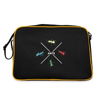 Ant my ant colony "retro-ant" - Retro Bag - black/gold - Back