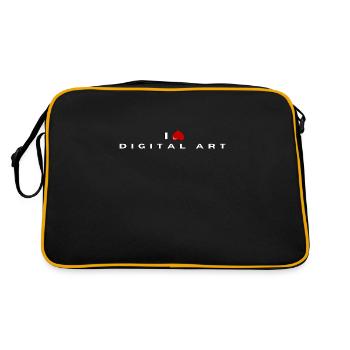 Je déteste l’art numérique - Sac Retro - noir/or - Dos
