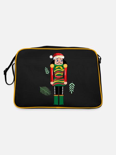 Mexican Nutcracker - Retro Bag - black/gold - Back