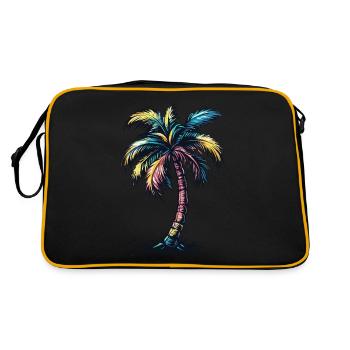 Plage de Palm Tree - Sac Retro - noir/or - Dos