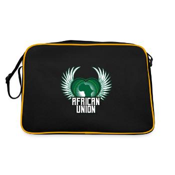 Union africaine - Sac Retro - noir/or - Dos
