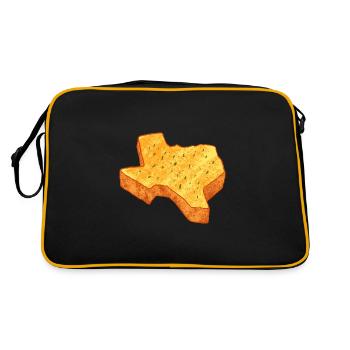 Toast Map Design pour les amoureux du Texas - Sac Retro - noir/or - Dos
