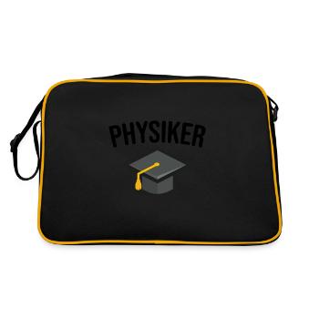 Physiker - Retro Tasche - Schwarz/Gold - Hinten