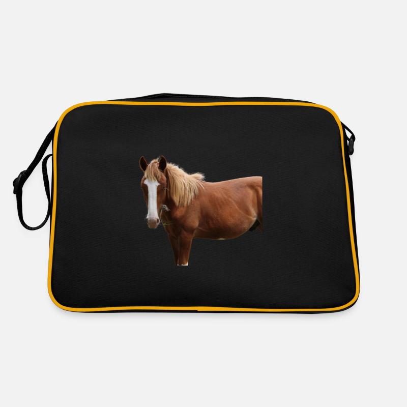 Chevaux T-shirt Cadeau Cavalier Sac Retro