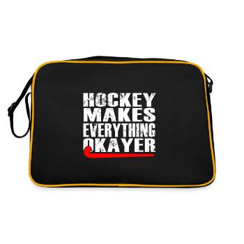 hockey sur gazon hockey sur gazon hockey sur gazon - Sac Retro - noir/or - Dos