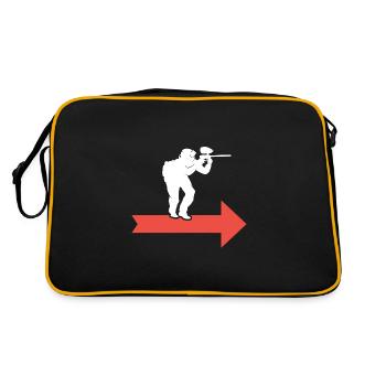 Paintball Gotha Paintball Player Peinture - Sac Retro - noir/or - Dos