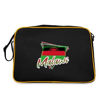 Malawi - Sac Retro - noir/or - Dos