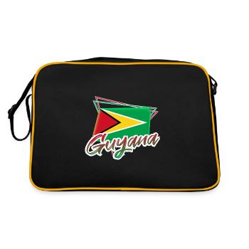 Guyana - Sac Retro - noir/or - Dos