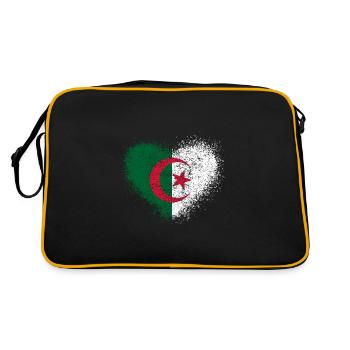 Algerien - Retro Tasche - Schwarz/Gold - Hinten