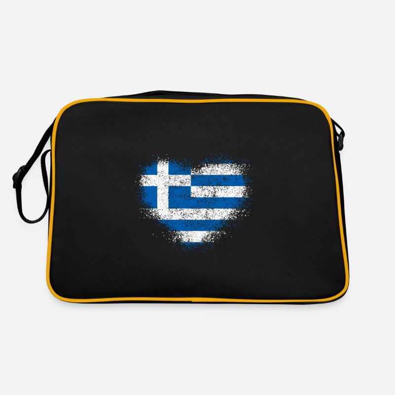 Grèce - Sac Retro - noir/or