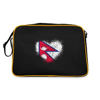 Nepal - Retro Bag - black/gold - Back