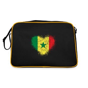 Sénégal - Sac Retro - noir/or - Dos