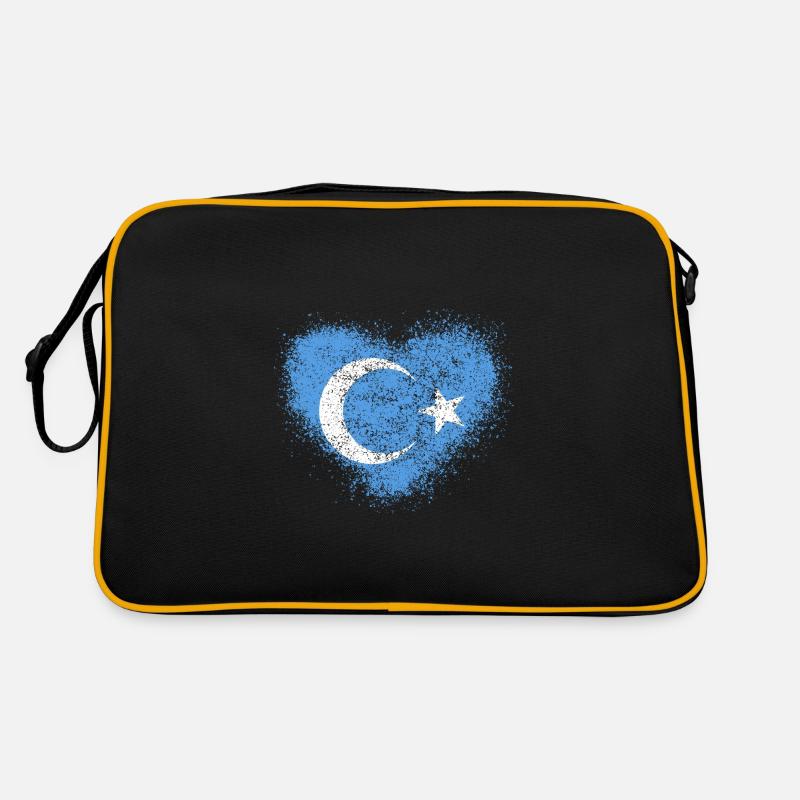 Uiguren - Retro Tasche - Schwarz/Gold