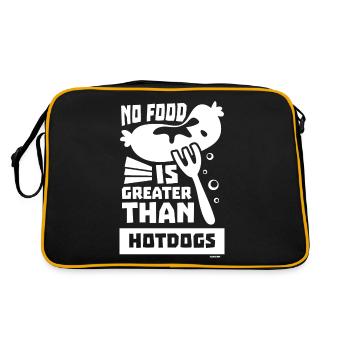 Hot Dog Grilling Food Truck Restauration rapide - Sac Retro - noir/or - Dos