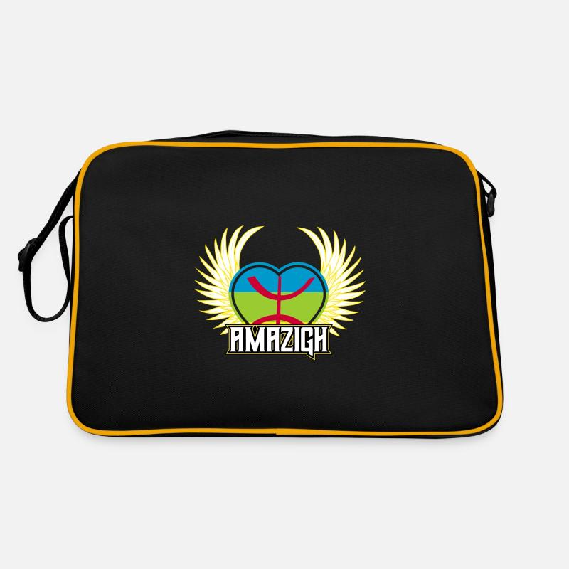 Amazigh - Retro Tasche - Schwarz/Gold