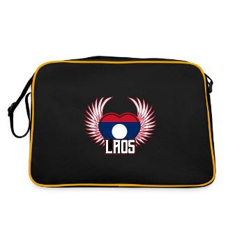 Laos - Sac Retro - noir/or - Dos